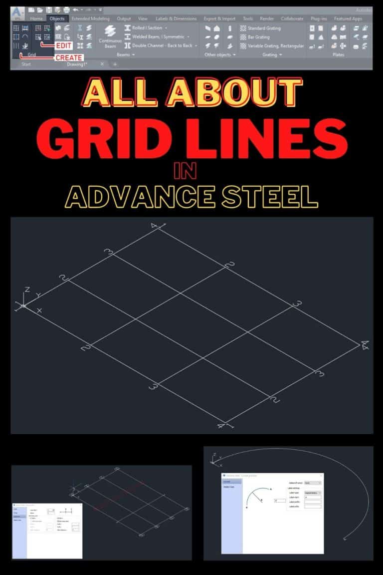 All About Grid Lines in Advance Steel In Depth Tutorial