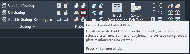 Create Twisted Folded Plate