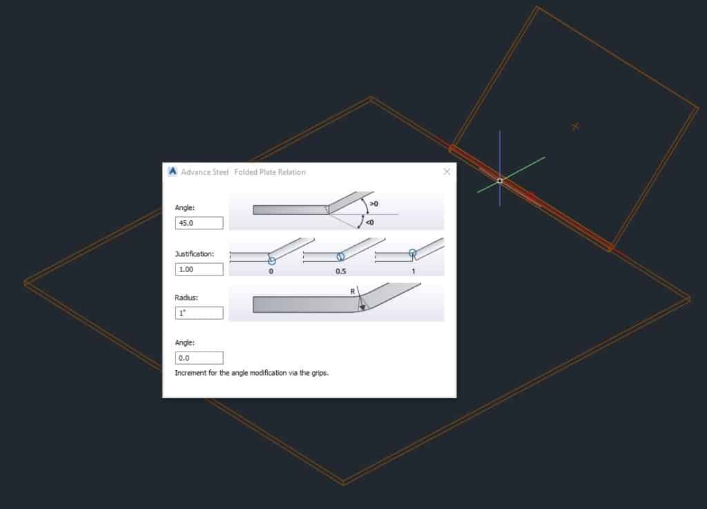 Folded Flate With Position Adjustment - Advance Steel