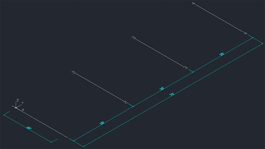 Grid with Four Axes