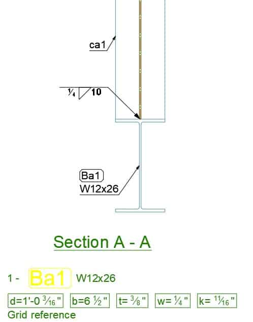 Line of Weld Advance Steel