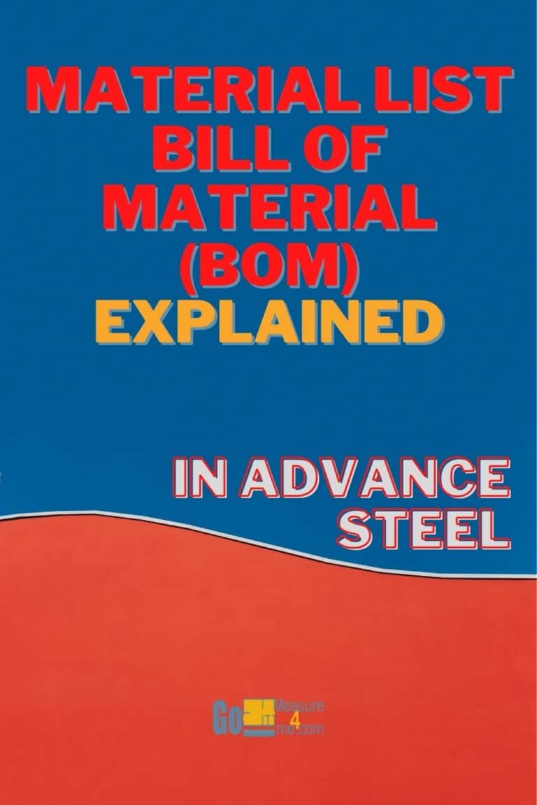 Advance Steel Material List - Bill Of Material (BOM) Explained