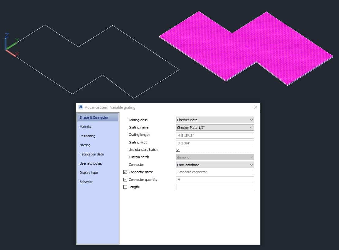 Grating At Polyline