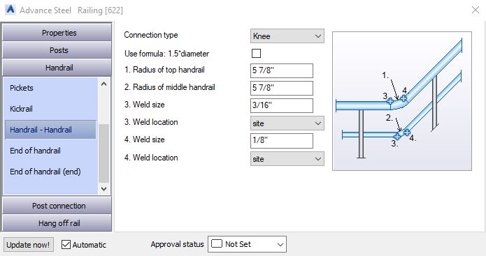 Handrail - Handrail - Advance Steel Railing Tutorial