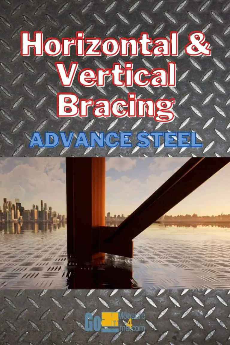 Horizontal And Vertical Bracing in Advance Steel