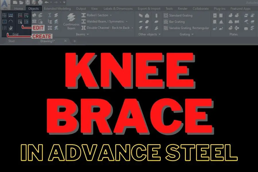 Knee Brace In Advance Steel