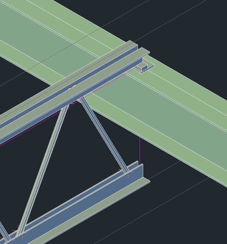 Support Plates Option - Joist Advance Steel