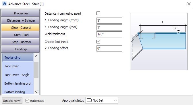 Top Landing - Stairs - Advance Steel