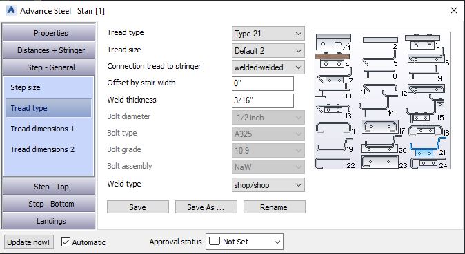 Tread Type - Stairs - Advance Steel