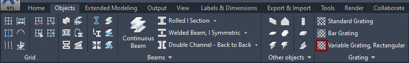 Variable Grating Rectangular