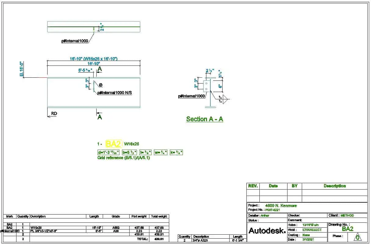 Advance Steel Drawings Tutorial