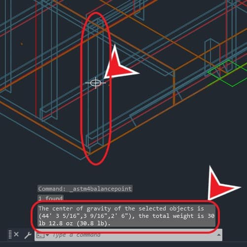 Finding Center Of Gravity And Weight Of The Object In Advance Steel