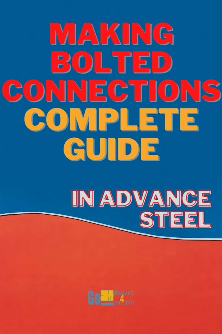 Making Bolted Connections in Advance Steel