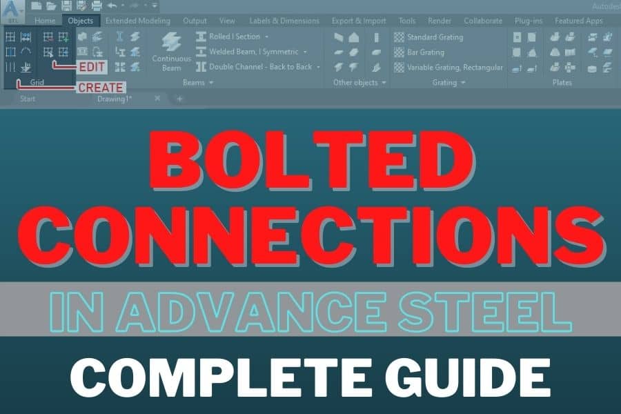 Making Bolted Connections in Advance Steel