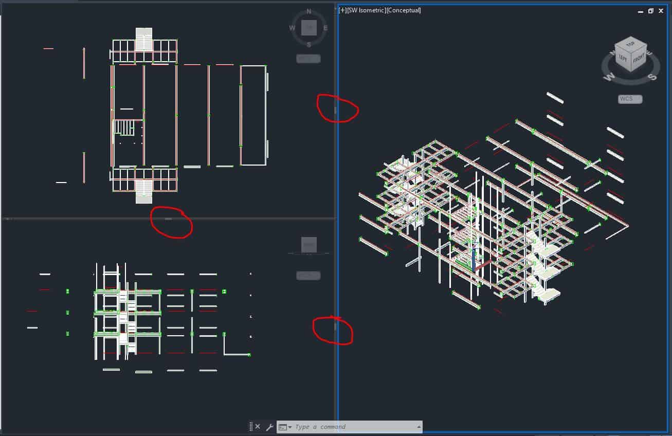 Resizing Viewports in Advance Steel