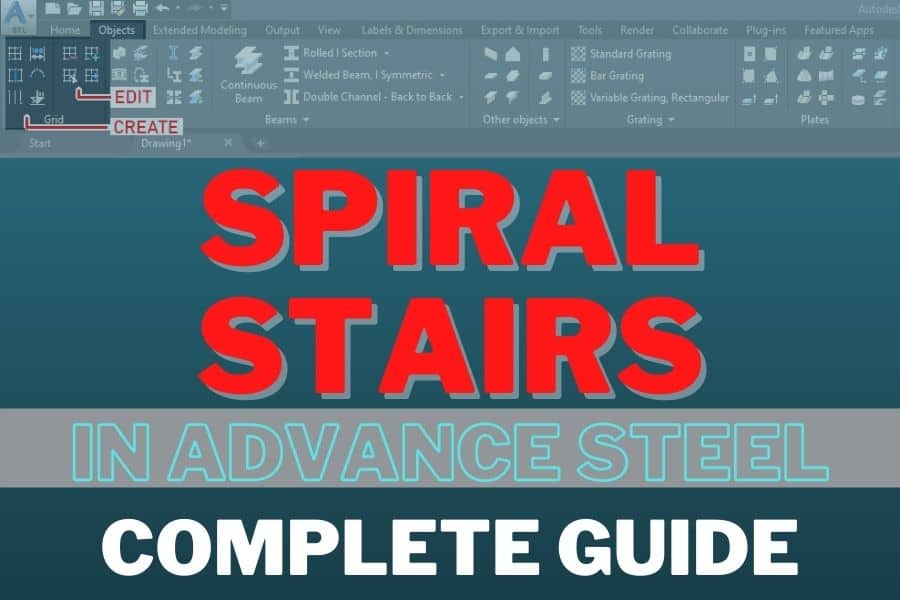 Spiral Stairs in Advance Steel Complete Guide
