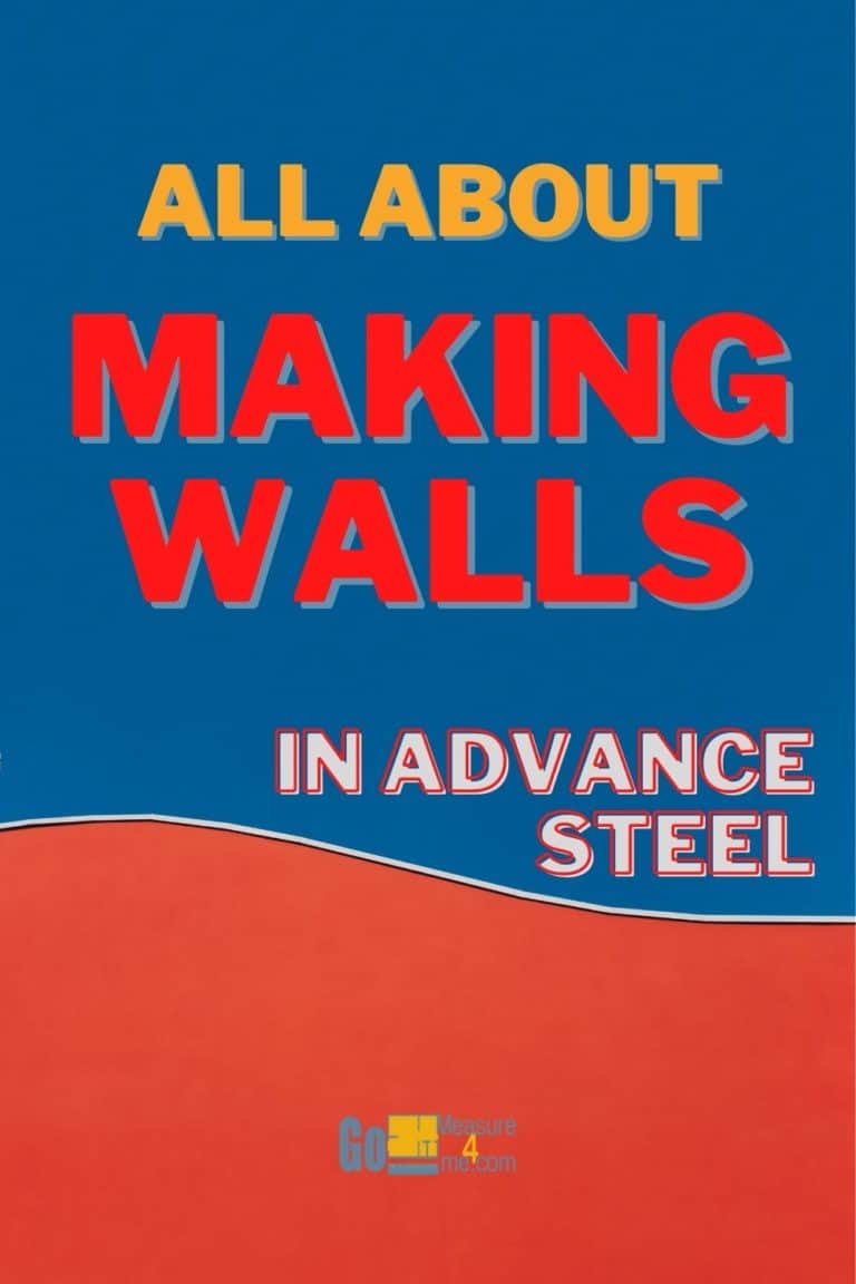 Making Walls in Advance Steel - The Wall Tool