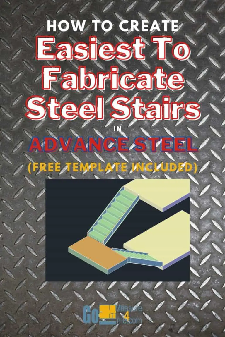 How To Create Easiest Stairs To Fabricate in Advance Steel Free Template Included