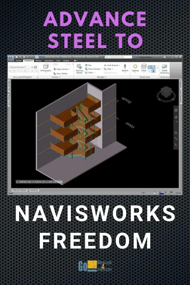 Advance Steel to Navisworks Freedom +