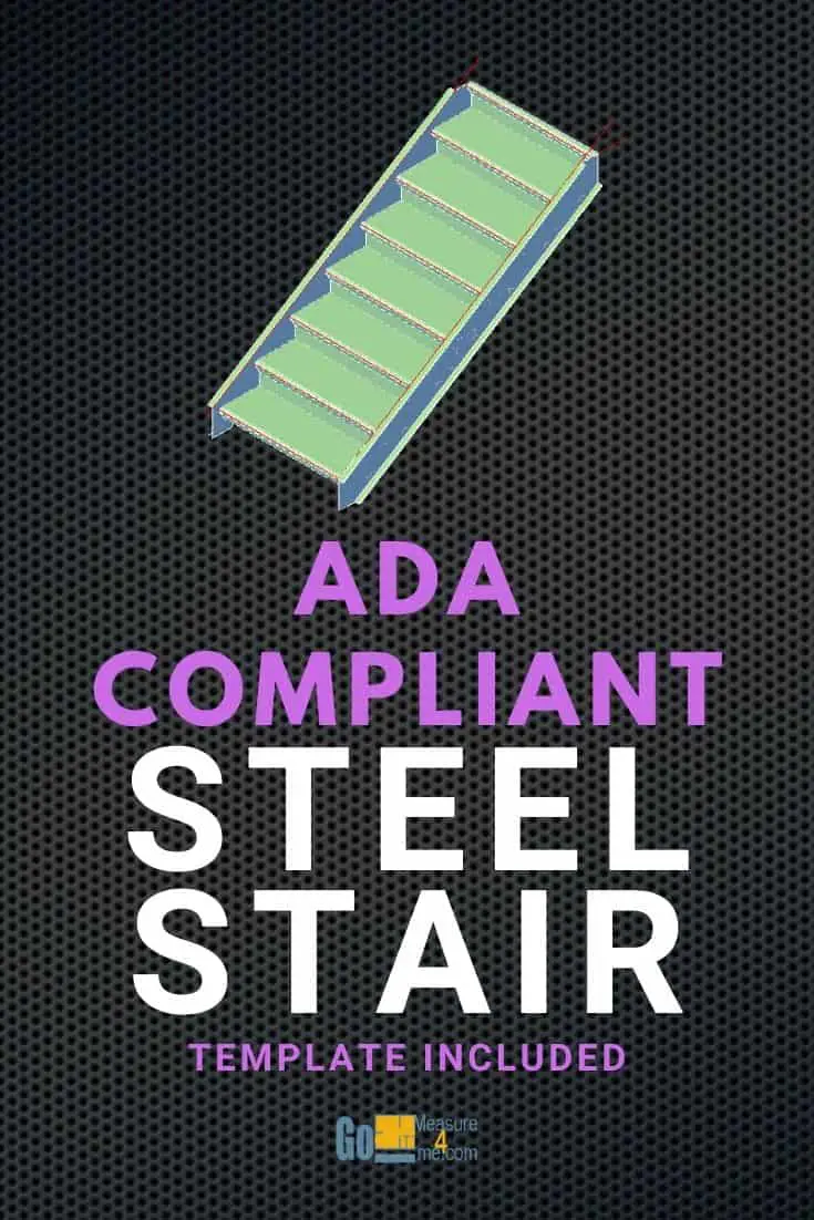 ADA Compliant Stairs in Advance Steel - Template Included