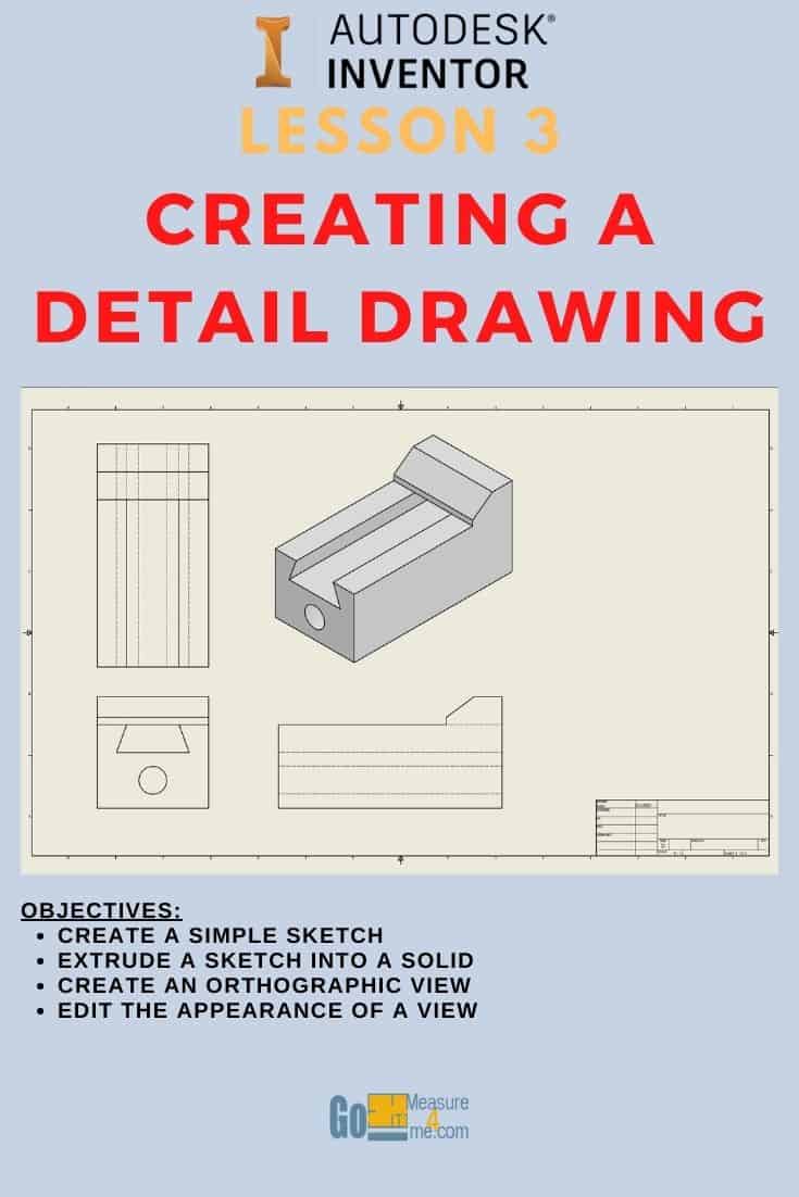 Autodesk Inventor Lesson 3 - Creating a Detail Drawing